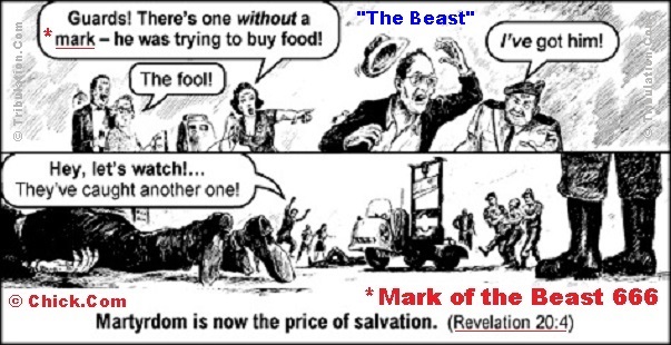 Visit this link to purchase 'The Beast' tract from Chick.Com.  This free advertisement for Chick.Com's 'The Beast' Gospel tract sponsored by Tribulation.Com.